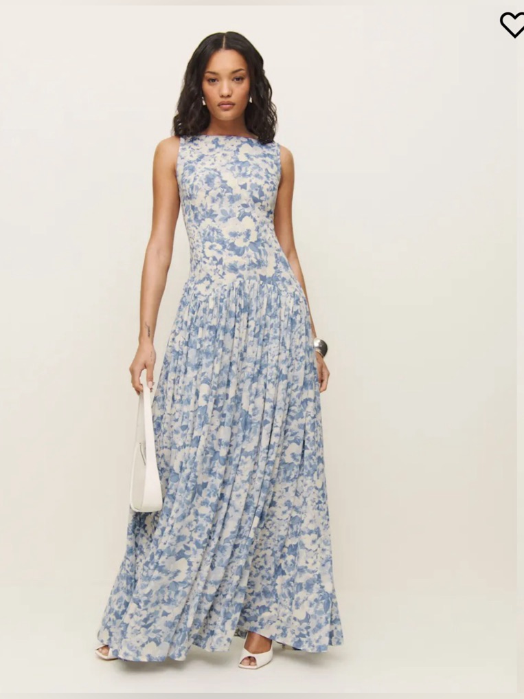 Reformation Camella Dress - Larkspur